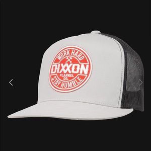 Dixxon Red Corpo flat bill trucker SnapBack